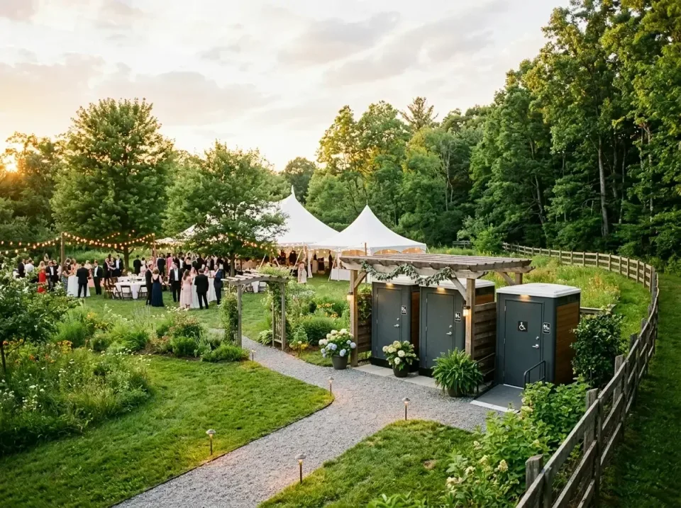 Luxury Restroom Trailer — Outdoor Wedding — Luxury Restroom Trailer, Portable Toilet, Wedding Tent, Outdoor Wedding, Porta P…