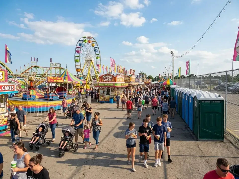 Porta Potty — State Fair — Porta Potty, Ferris Wheel, Strollers, State Fair, Porta Potty Rentals and Dumpster Rental in Ionia